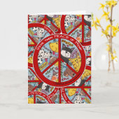 Het teken-Dier van de vrede Bescherming Kaart (Gele Bloem)