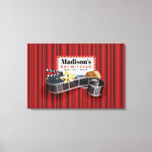 Het Teken van de Bar mitswa van de Knuppel van de Canvas Afdruk