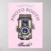 Het Teken van de bruiloft voor Foto Booth, Roze  C Poster (Voorkant)