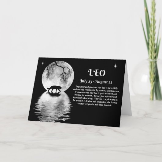 Het Teken van de dierenriem van Leeuw Juli en de Kaart (Voorkant)