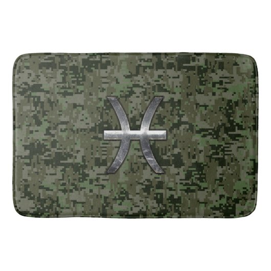 Het Teken van de Dierenriem van Vissen op Bos Badmat (Voorkant)