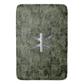 Het Teken van de Dierenriem van Vissen op Bos Badmat (Voorkant Verticaal)