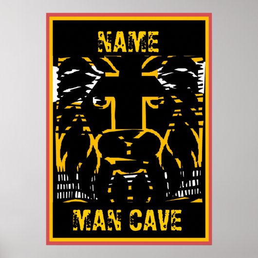 Het Teken van de Groef van het man, geef naam uit, Poster (Voorkant)