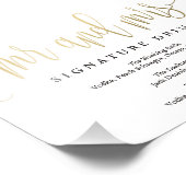 Het Teken van de Handtekening van het huwelijk Dri Foto Afdruk (Hoek)