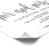 Het Teken van de Handtekening van het huwelijk Dri Foto Afdruk (Hoek)