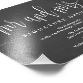 Het Teken van de Handtekening van het huwelijk Dri Foto Afdruk (Hoek)