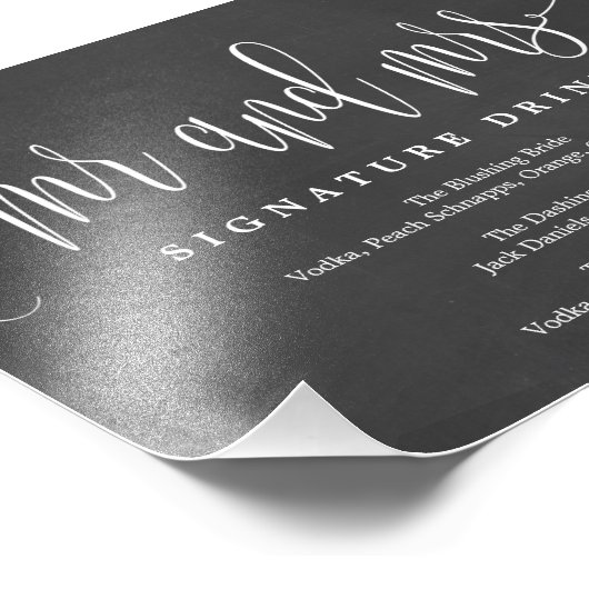 Het Teken van de Handtekening van het huwelijk Dri Foto Afdruk (Hoek)