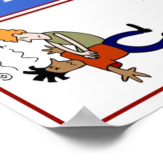 Het Teken van de Klasse CPR, voegt of geeft tekst  Poster (Hoek)