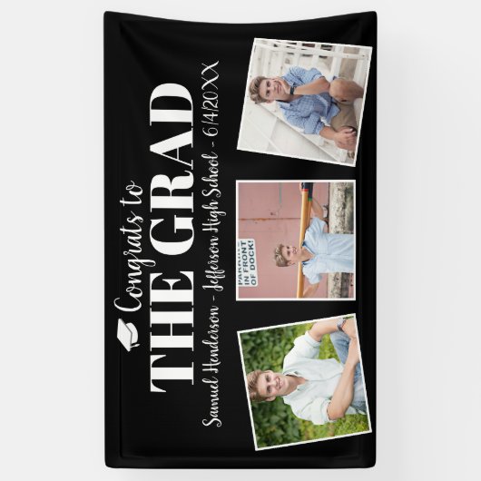 Het Teken van de Naam van het Afstuderen van de Fo Spandoek (Verticaal)