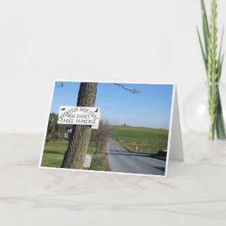 Het Teken van de Opslag van de Schoen van Kaart