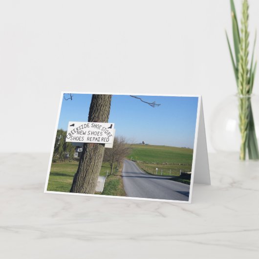 Het Teken van de Opslag van de Schoen van Kaart (Voorkant)