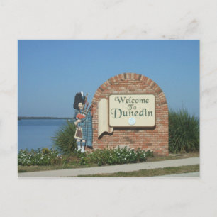 Het Teken van de Stad van Florida van Dunedin Briefkaart
