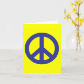 Het Teken van de vrede Kaart (Gele Bloem)