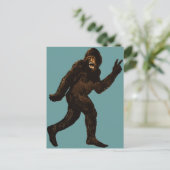Het Teken van de Vrede van Bigfoot Briefkaart (Staand voorkant)