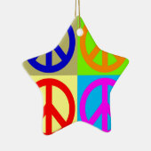 Het Teken van de Vrede van het Pop-art van vier Keramisch Ornament (Rechts)