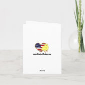 Het Teken van Halloween Cupcake Kaart (Achterkant)