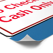 Het teken van het bericht, geen controles voegen t poster (Hoek)