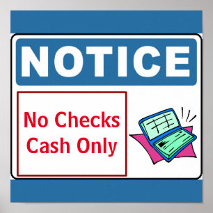 Het teken van het bericht, geen controles voegen t poster