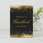 Het Teken van het Boek van de gast - Modieuze Feestdagenkaart (Staand voorkant)