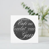 Het teken van het menu van het Kafel van Parijs (Staand voorkant)