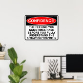 Het Teken van het Teken van het Gezegde van het Po Poster (Thuiskantoor)