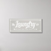 Het teken van het wasbedrijf canvas afdruk (Voorkant)