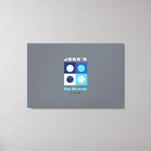 Het Teken van Mitzvah van de Knuppel van de Bar Canvas Afdruk