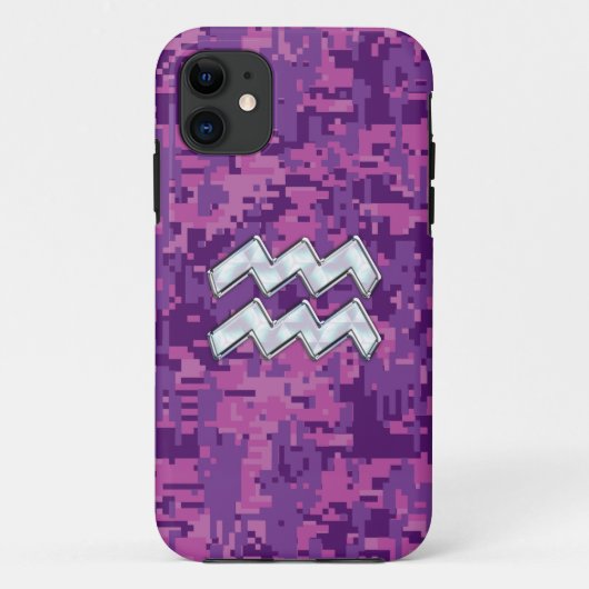 Het Teken van Waterman op fuchsiakleurig roze Case-Mate iPhone Case (Achterkant)