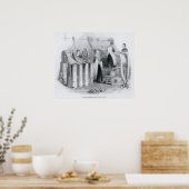 Het tekenen van de Worsted in Slivers Poster (Keuken)