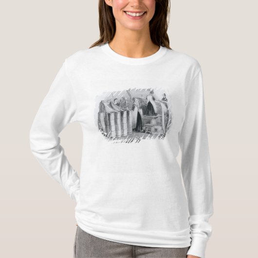 Het tekenen van de Worsted in Slivers T-shirt (Voorkant)