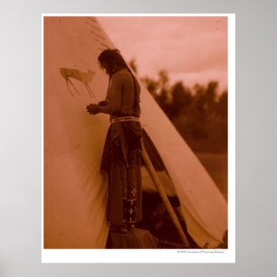 Het tekenen van zijn geneesmiddel poster