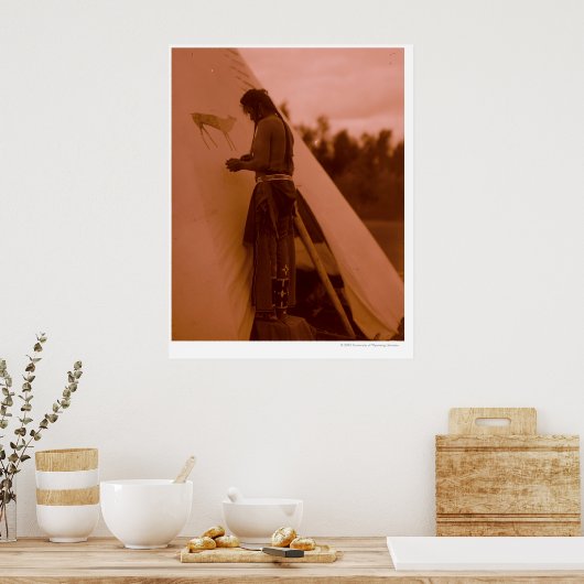 Het tekenen van zijn geneesmiddel poster (Keuken)