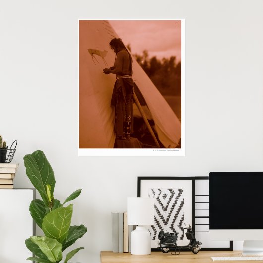 Het tekenen van zijn geneesmiddel poster (Thuiskantoor)