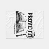 Het tekstbewijs Grappige testdag geschenken voor o Fleece Deken (Voorkant (Horizontaal))