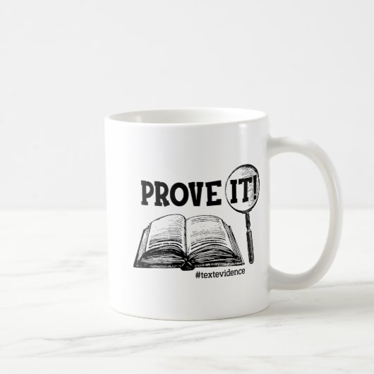 Het tekstbewijs Grappige testdag geschenken voor o Koffiemok (Rechts)