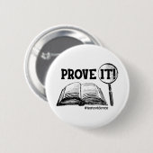 Het tekstbewijs Grappige testdag geschenken voor o Ronde Button 5,7 Cm (Voorkant /achterkant)