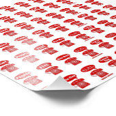 Het telefoonpatroon van de groeten van de vreemde  foto afdruk (Hoek)