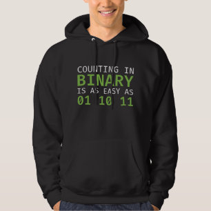Het tellen in Binair getal Hoodie