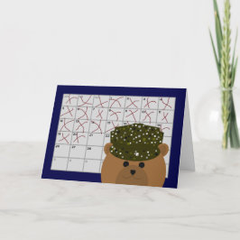 Het tellen onderaan Dagen aan opnieuw het Zien van Kaart