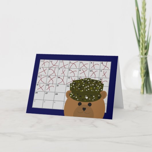 Het tellen onderaan Dagen aan opnieuw het Zien van Kaart (Voorkant)