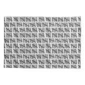 Het tellen van Dagen Zwart op Douanekleur Kussensloop (Achterkant)