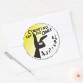 Het tellen van de Omer Ronde Sticker (Envelop)