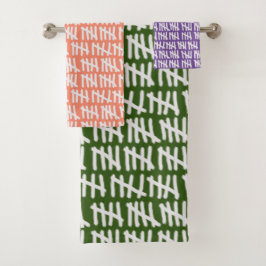 Het tellen van Gevangenisdagen op elke kleur Badha Bad Handdoek