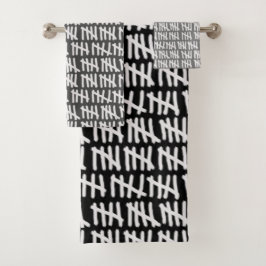 Het tellen van Gevangenisdagen op elke kleur Badha Bad Handdoek