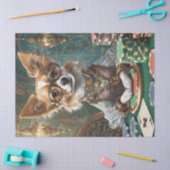 Het tellen van Kaarten, Steampunk Chihuahua Poker  Tissuepapier (Craft)