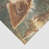 Het tellen van Kaarten, Steampunk Chihuahua Poker  Tissuepapier (Detail)