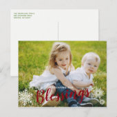 Het tellen van ons Blessings Holiday Briefkaart va (Voorkant / Achterkant)