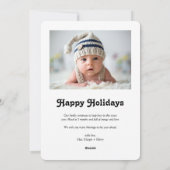 Het tellen van ons kerstfeest feestdagenkaart (Achterkant)