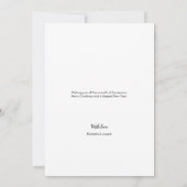 Het tellen van onze eerste kerstfoto's aankondiging (Achterkant)