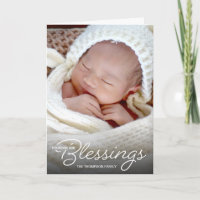 Het tellen van onze zegeningen Baby foto geboorte